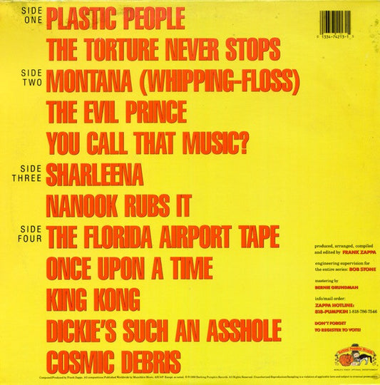 Zappa* : You Can't Do That On Stage Anymore (Sampler) (2xLP, Smplr)