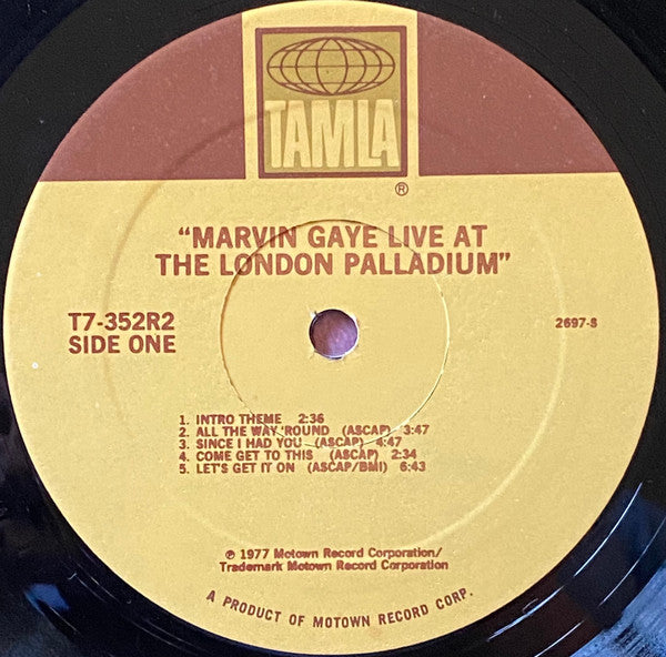 Marvin Gaye : Live At The London Palladium (2xLP, Album, Ric)
