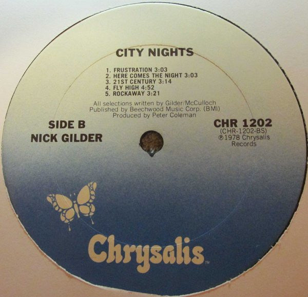 Nick Gilder : City Nights (LP, Album, Club)
