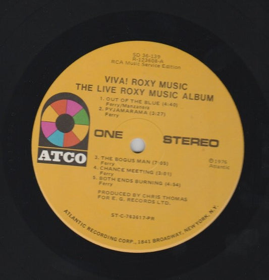 Roxy Music : Viva! The Live Roxy Music Album (LP, Album, Club, RCA)