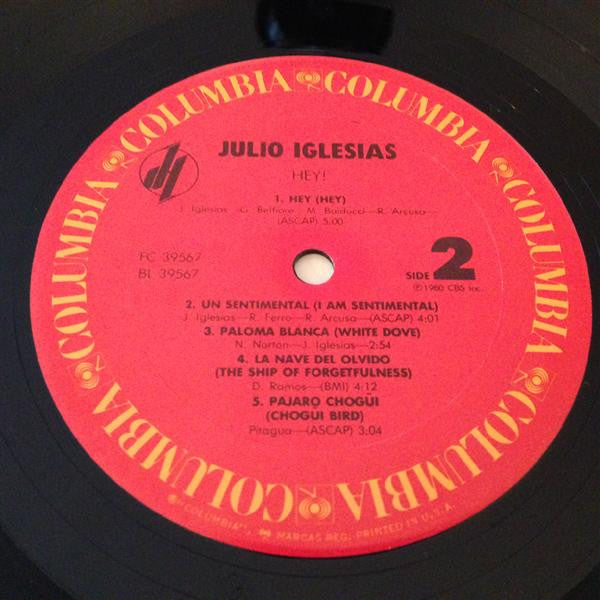 Julio Iglesias : Hey! (LP, Album)