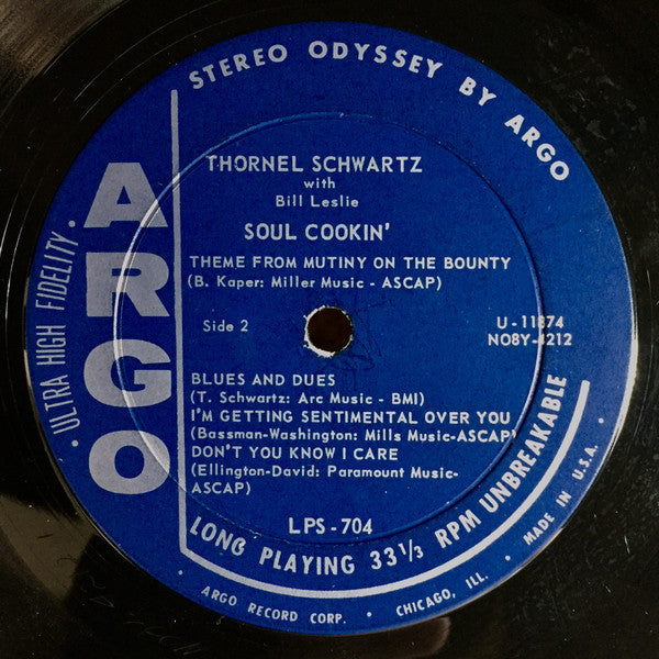 Thornel Schwartz With Bill Leslie : Soul Cookin' (LP, Album)