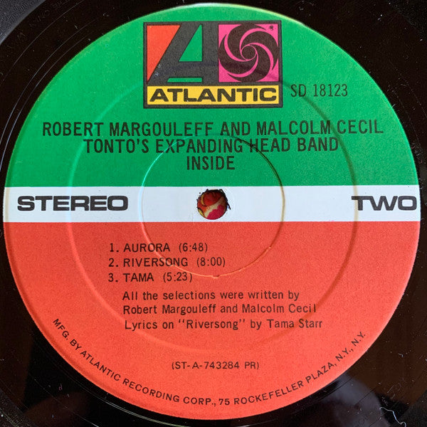 Robert Margouleff And Malcolm Cecil : Tonto's Expanding Head Band (LP, Album, RE, PR-)