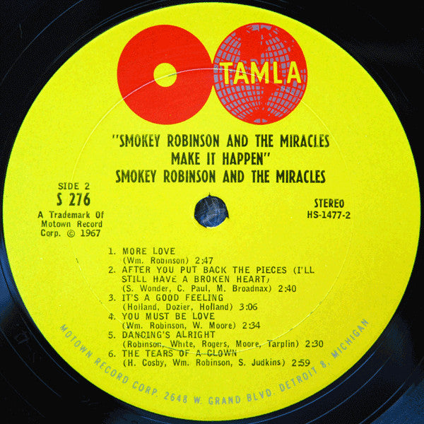 Smokey Robinson & The Miracles* : Make It Happen (LP, Album)