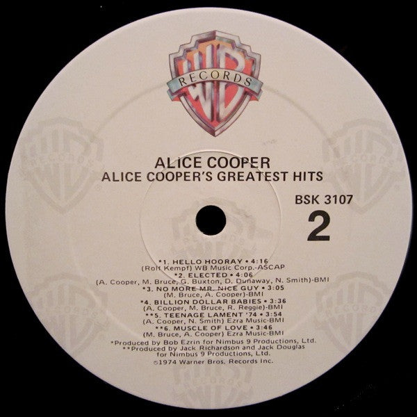 Alice Cooper : Alice Cooper's Greatest Hits (LP, Comp, RE, RP)