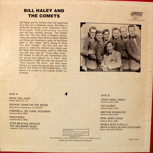 Bill Haley And The Comets* : The King Of Rock And Roll (LP, Comp)