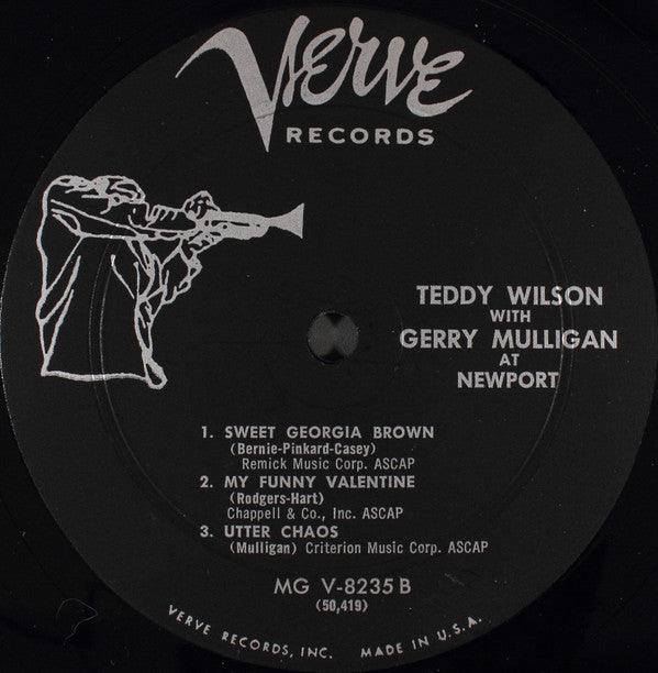 The Teddy Wilson Trio* & Gerry Mulligan Quartet With Bob Brookmeyer : At Newport (LP, Album, Mono)