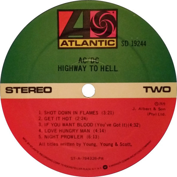 AC/DC : Highway To Hell (LP, Album, PR )