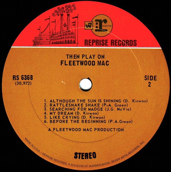 Fleetwood Mac : Then Play On (LP, Album, San)