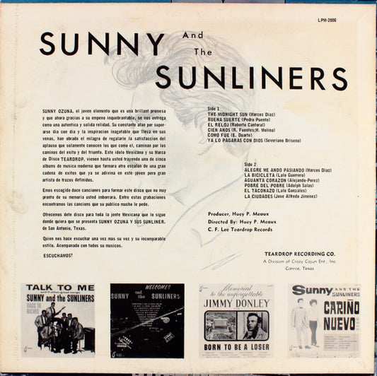 Sunny & The Sunliners : Las Ciudades (LP, Album, Mono)