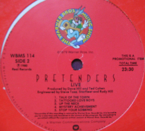 Pretenders* : Live (LP, Promo, Transcription)