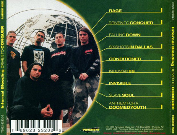 Internal Bleeding : Driven To Conquer (CD, Album)