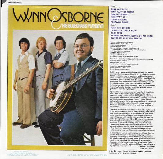 Wynn Osborne & His Bluegrass Playboys : Five String Magic (LP, Album)