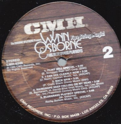 Wynn Osborne & His Bluegrass Playboys : Five String Magic (LP, Album)