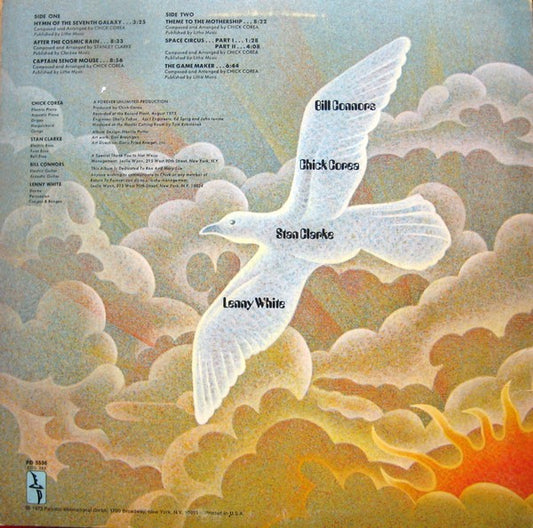 Return To Forever Featuring Chick Corea : Hymn Of The Seventh Galaxy (LP, Album, Mon)