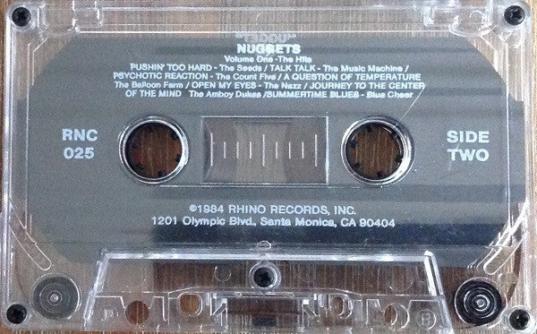 Various : Nuggets Volume One: The Hits (Cass, Comp)