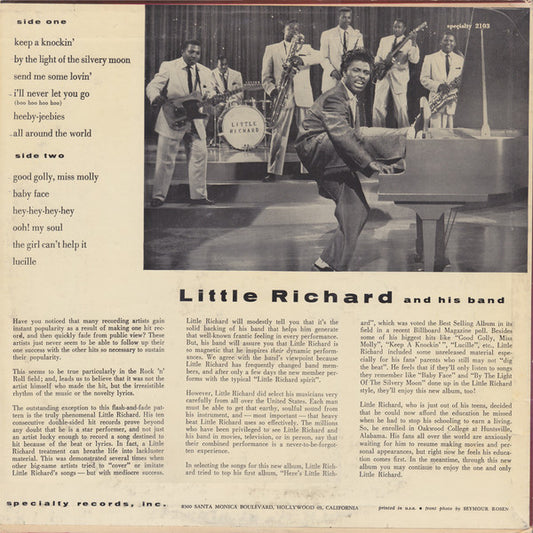Little Richard : Little Richard (LP, Album, Mono, v1 )