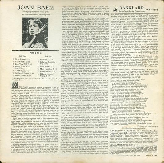 Joan Baez : Joan Baez (LP, Album, Mono, Roc)