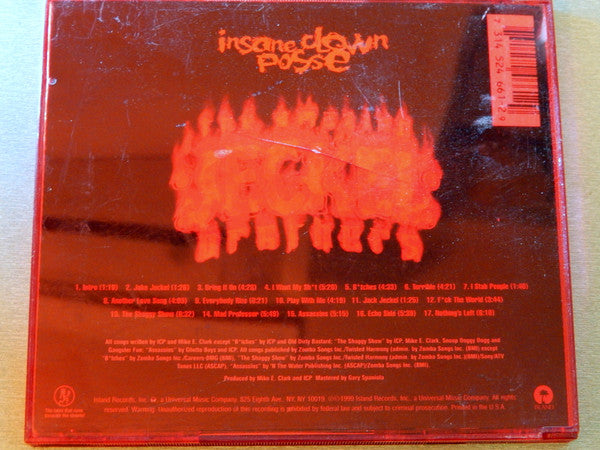 Insane Clown Posse : The Amazing Jeckel Brothers (CD, Album, RE, Jac)