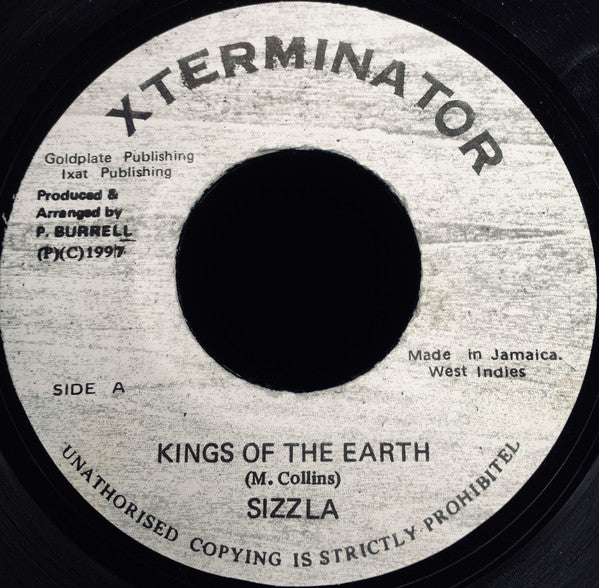 Sizzla : Kings Of The Earth (7")