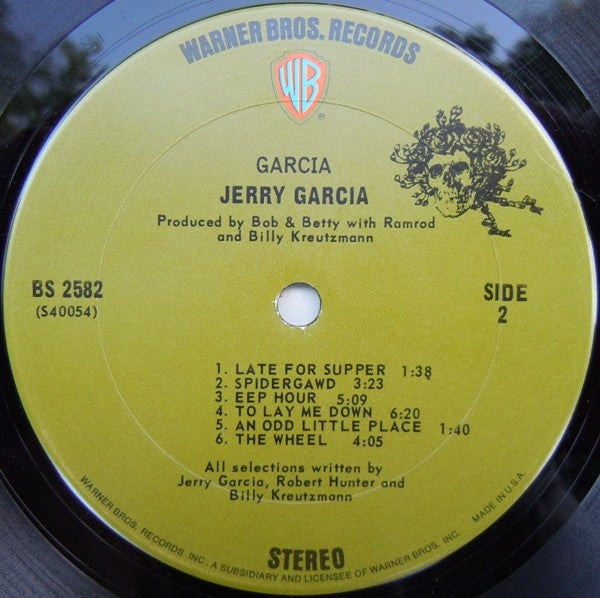 Jerry Garcia : Garcia (LP, Album, Ter)