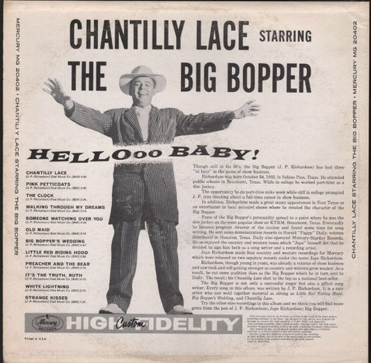 The Big Bopper* : Chantilly Lace (LP, Album, Mono, RE)