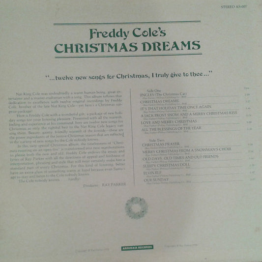 Freddy Cole : Freddy Cole's Christmas Dreams (LP, Album)