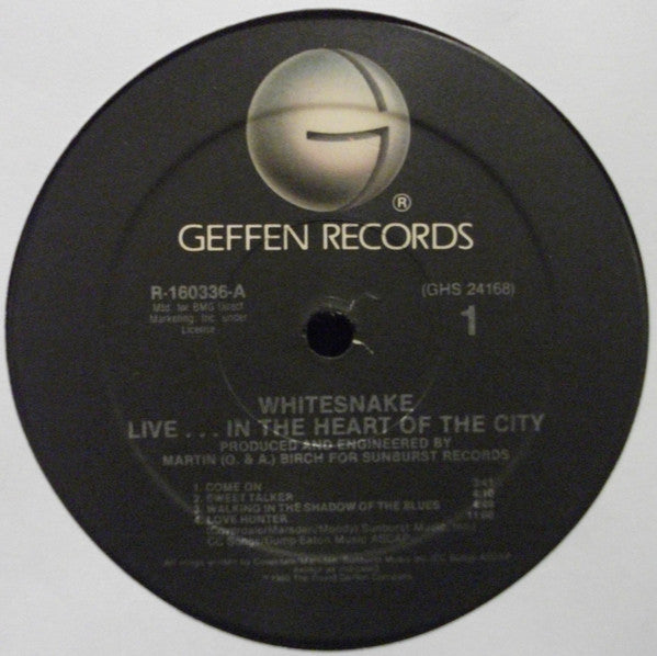 Whitesnake : Live... In The Heart Of The City (LP, Album, Club, RE, Hau)