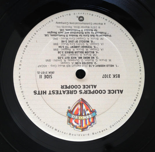 Alice Cooper : Alice Cooper's Greatest Hits (LP, Comp, Club)