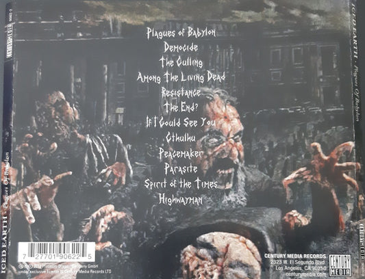 Iced Earth : Plagues Of Babylon (CD, Album)