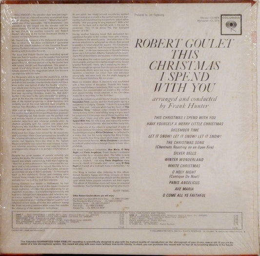 Robert Goulet : This Christmas I Spend With You (LP, Album, Mono, RE)