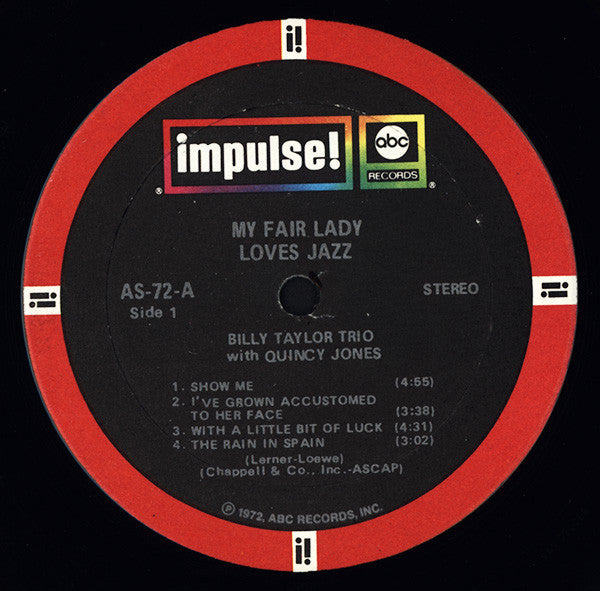 Billy Taylor Trio With Quincy Jones : My Fair Lady Loves Jazz (LP, Album, RE)