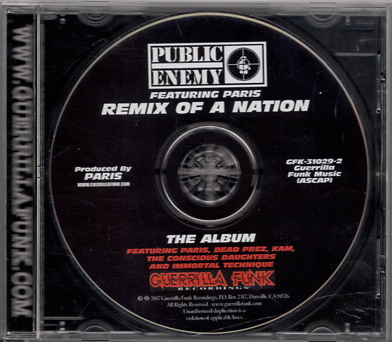 Public Enemy Featuring Paris (2) : Remix Of A Nation (CD, Album)