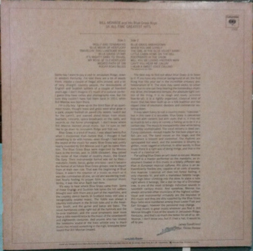 Bill Monroe And His Blue Grass Boys* : 16 All-Time Greatest Hits (LP, Comp, RE)