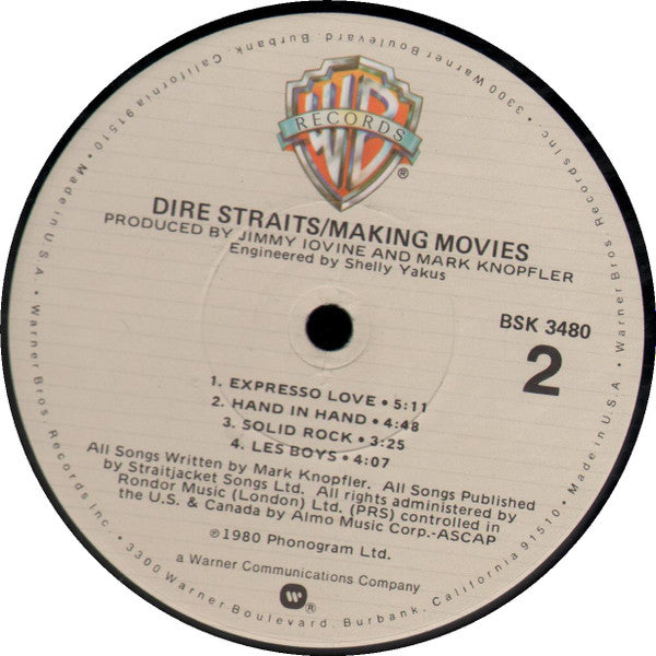 Dire Straits : Making Movies (LP, Album, Jac)