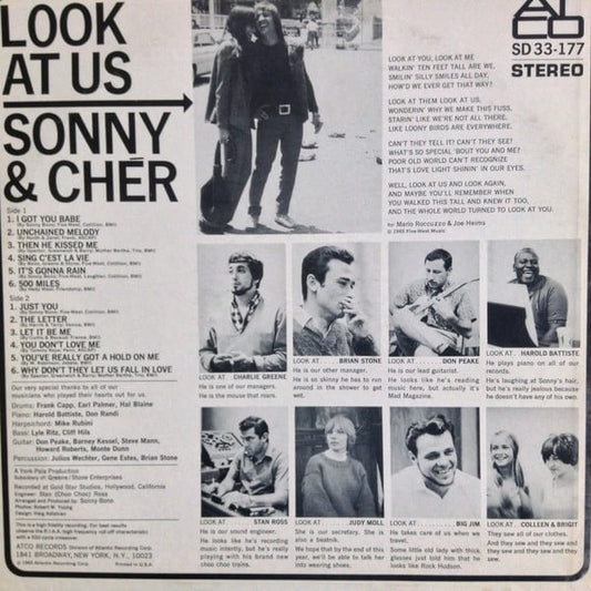 Sonny & Chér* : Look At Us (LP, Album)