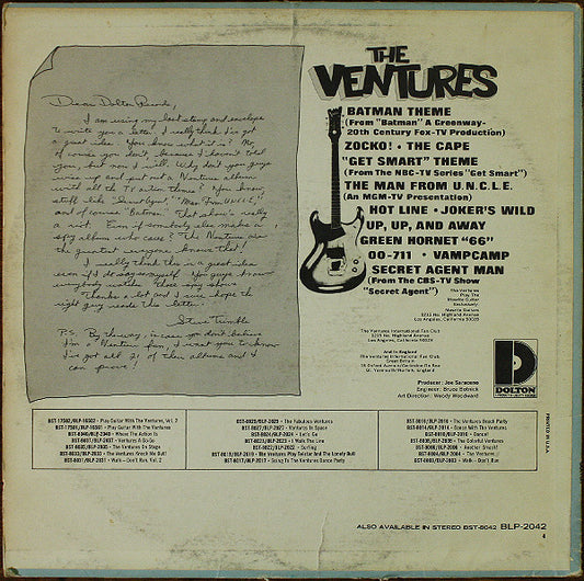 The Ventures : The Ventures (LP, Album, Mono)