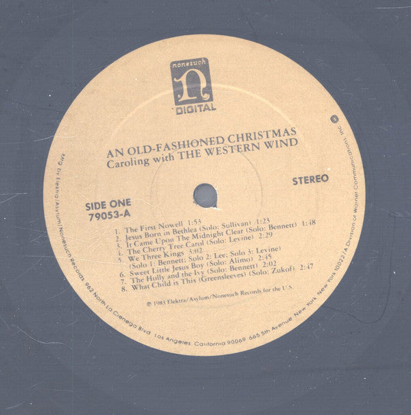 The Western Wind : An Old-Fashioned Christmas (Caroling With The Western Wind) (LP, Album)