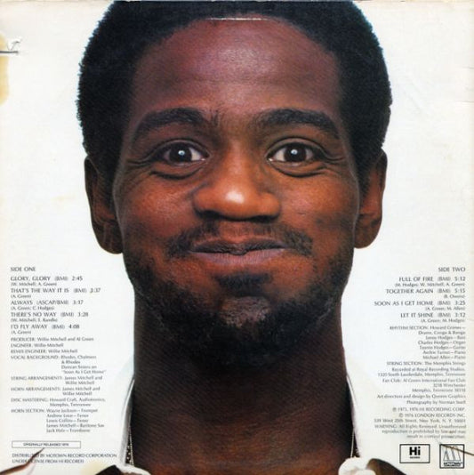 Al Green : Full Of Fire (LP, Album, RE)