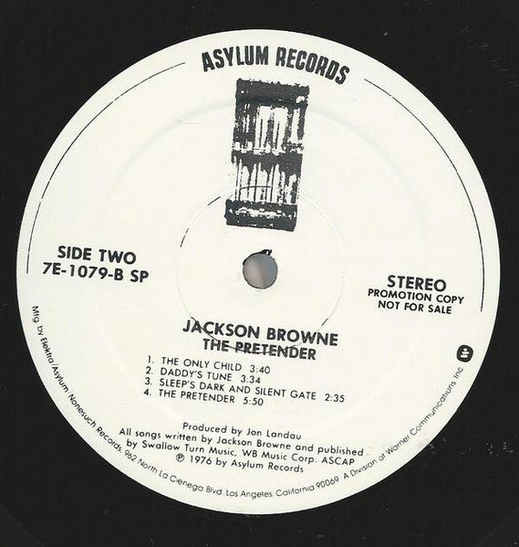 Jackson Browne : The Pretender (LP, Album, Promo)
