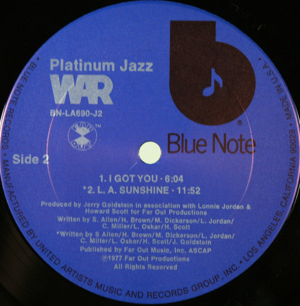 War : Platinum Jazz (2xLP, Comp, Pit)