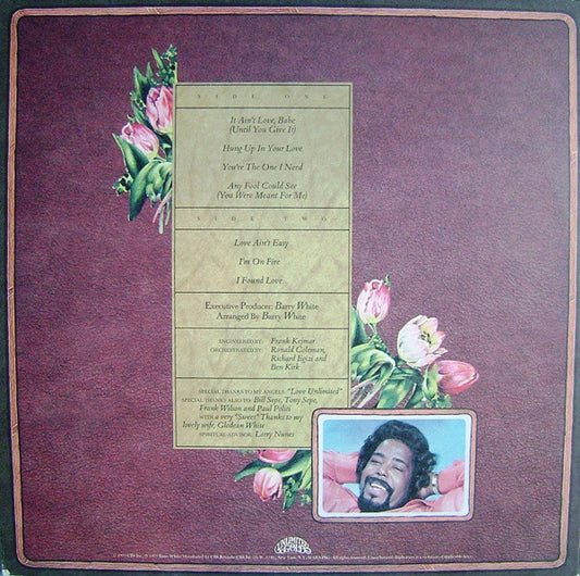 Barry White : The Message Is Love (LP, Album, Ter)