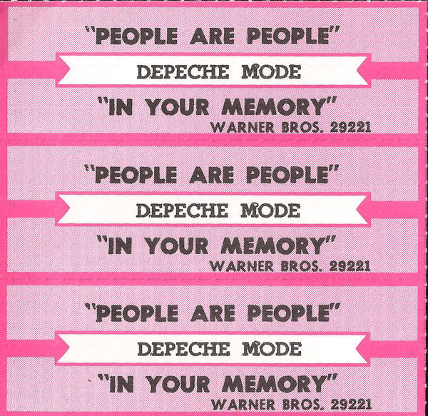 Depeche Mode : People Are People (7", Single, Styrene, All)