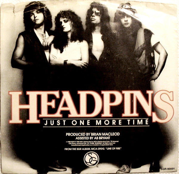 Headpins : Just One More Time (7", Single, Promo, Pin)