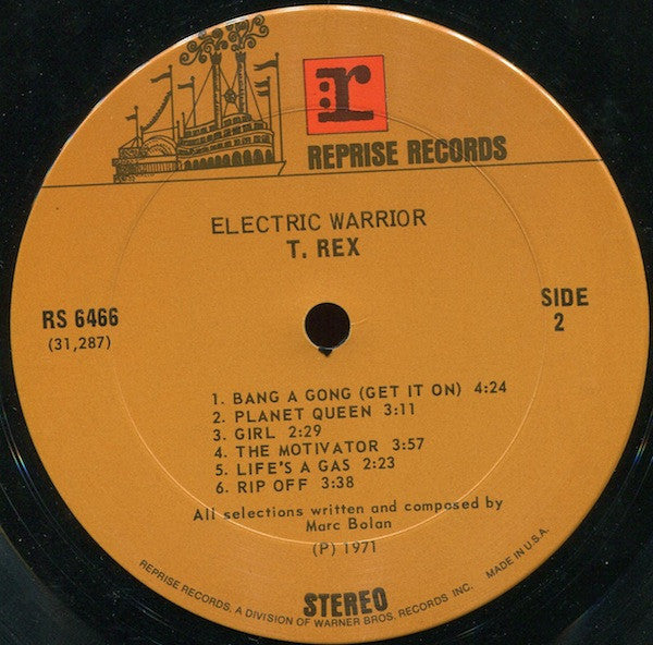 T. Rex : Electric Warrior (LP, Album, Pit)
