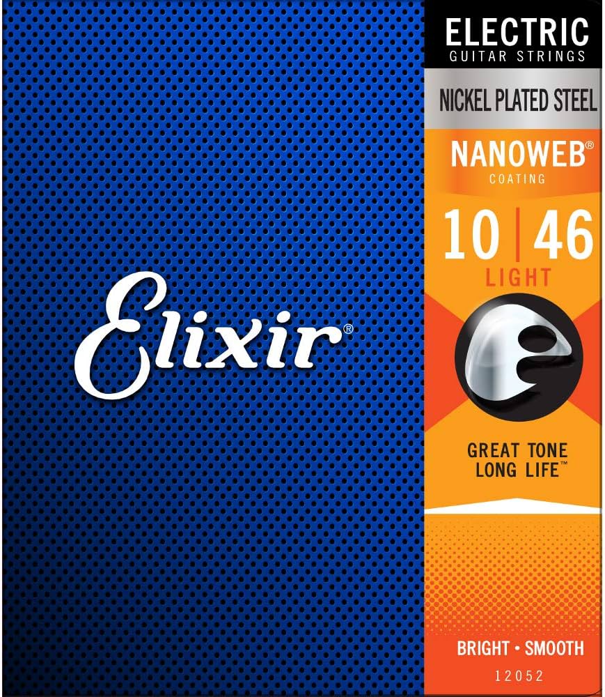 Elixir Electric Nickel Plated Nanoweb Light 10/46