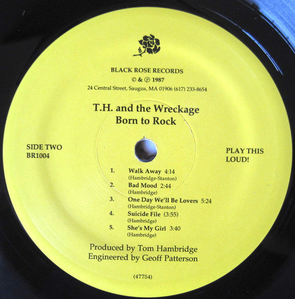 T.H. & The Wreckage : Born To Rock (LP, Album)