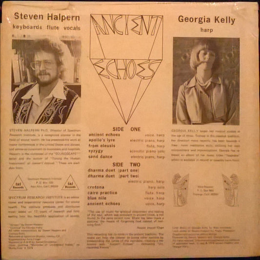 Steven Halpern, Georgia Kelly : Ancient Echoes (LP, Album)