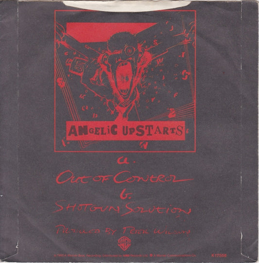 Angelic Upstarts : Out Of Control (7", Single)