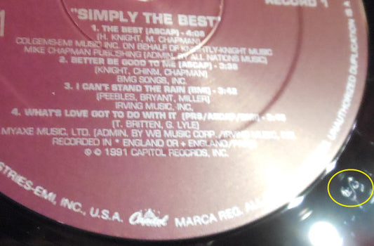 Tina Turner : Simply The Best (2xLP, Comp, Club, RM, SRC)